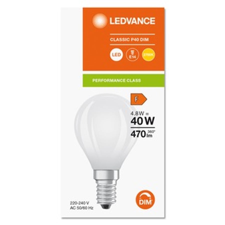Osram dimmanleg kúlpera 5W 470lm E14