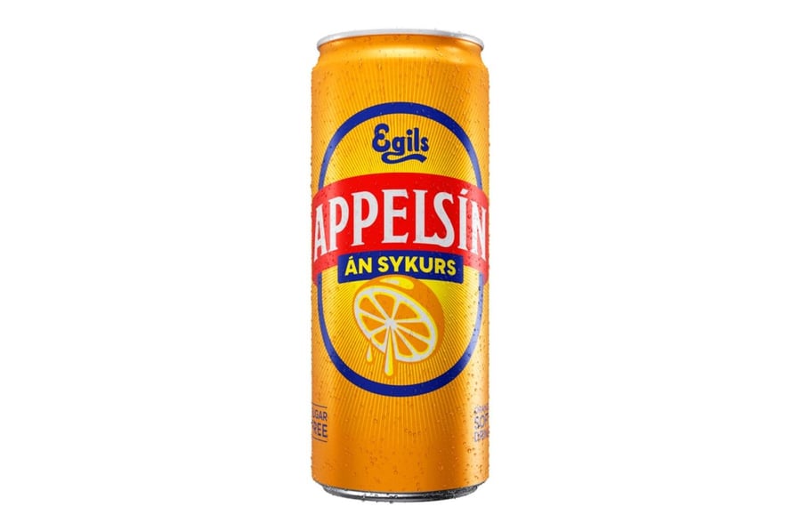 Appelsín sykurlaust 330 ml (Dós)