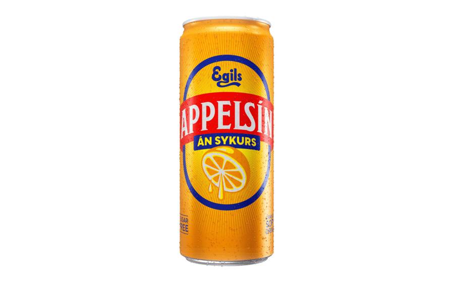 Appelsín sykurlaust 330 ml (Dós)