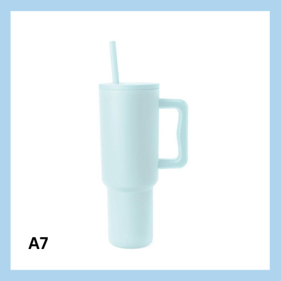 Sérmerktur stálbrúsi með röri 1200ml – 13 litir