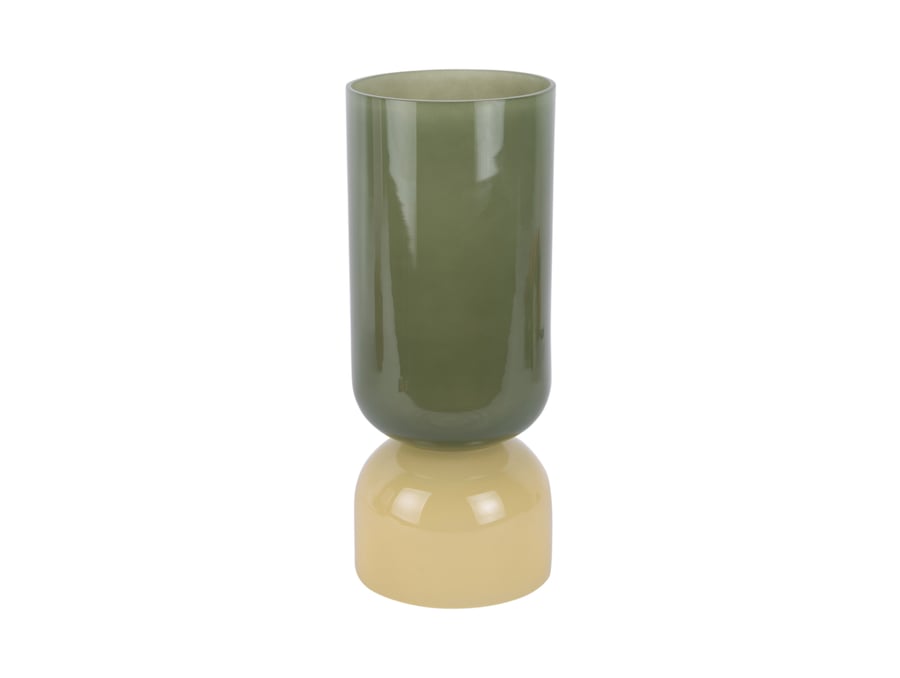 Vasi Large Jungle green w. soft yellow