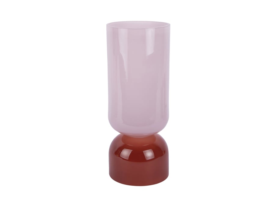 Vasi Large Soft pink w. red ochre
