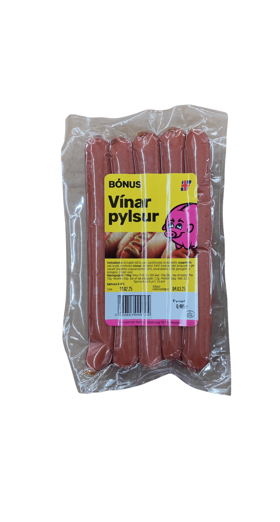 Bónus Vínarpylsur 485 g
