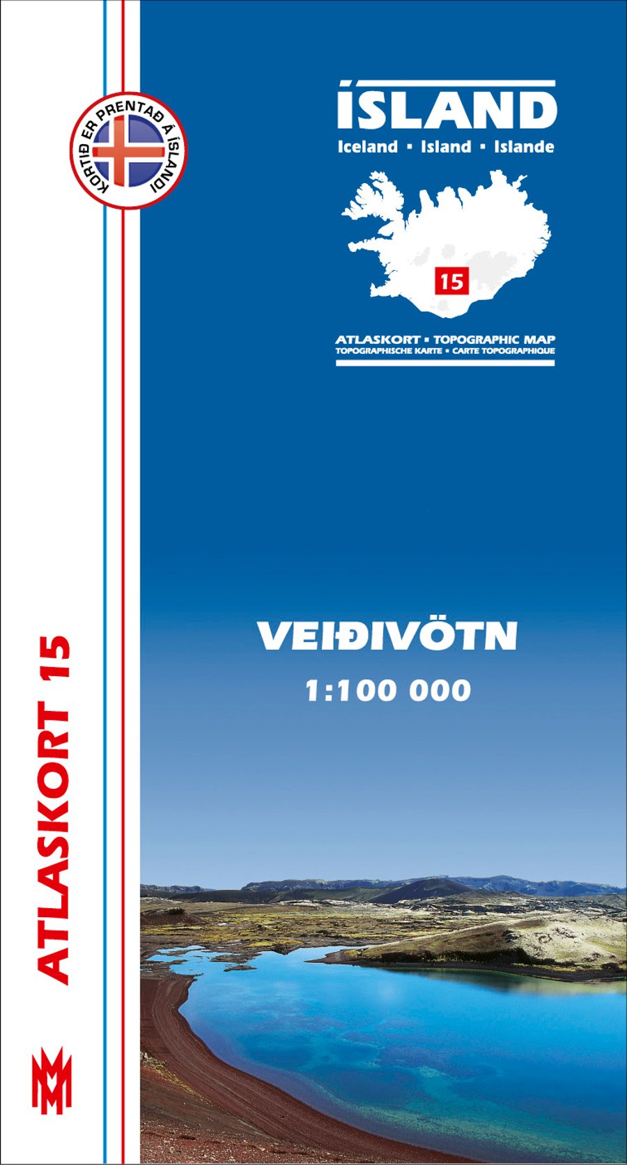 Veiðivötn 1:100 000 - Atlaskort 15