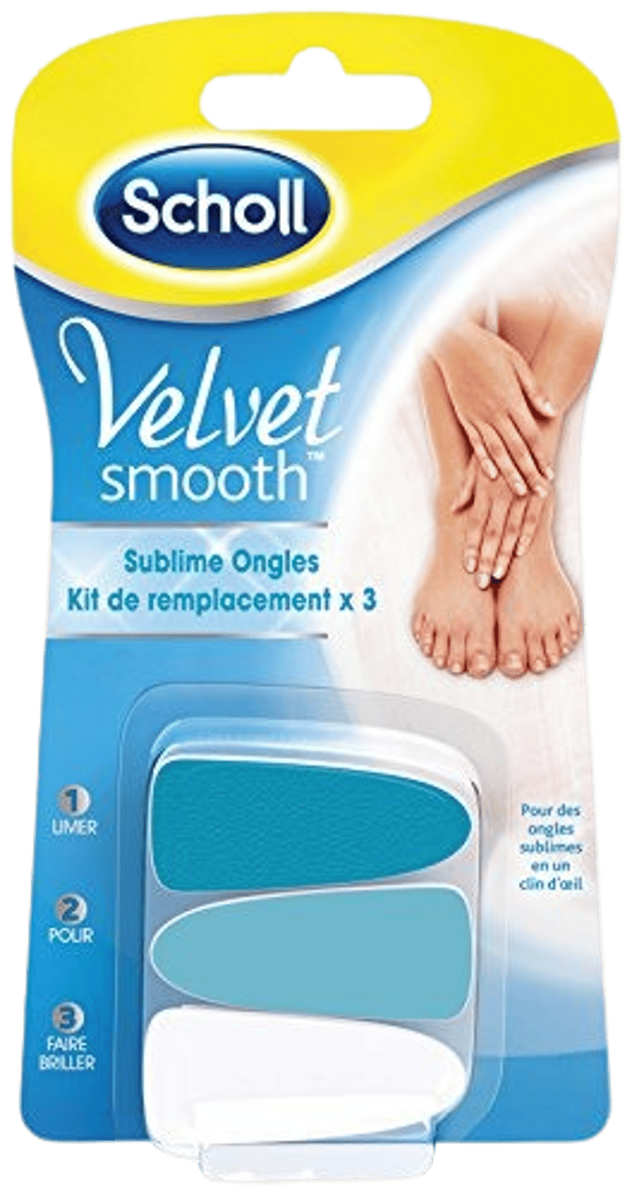 Velvet smooth aukapúðar í naglasnyrtitæki