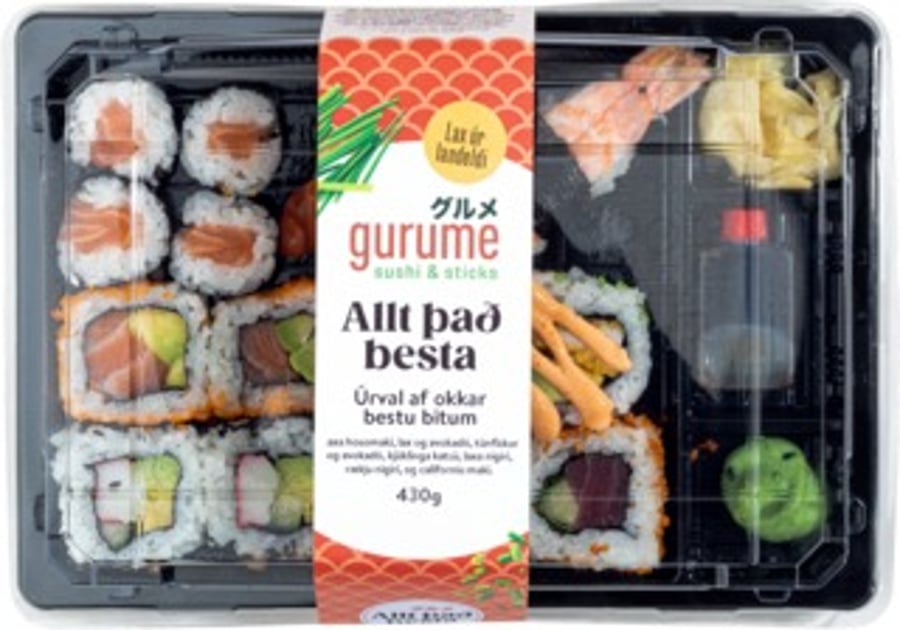 Gurume sushi Allt það besta 14 bitar