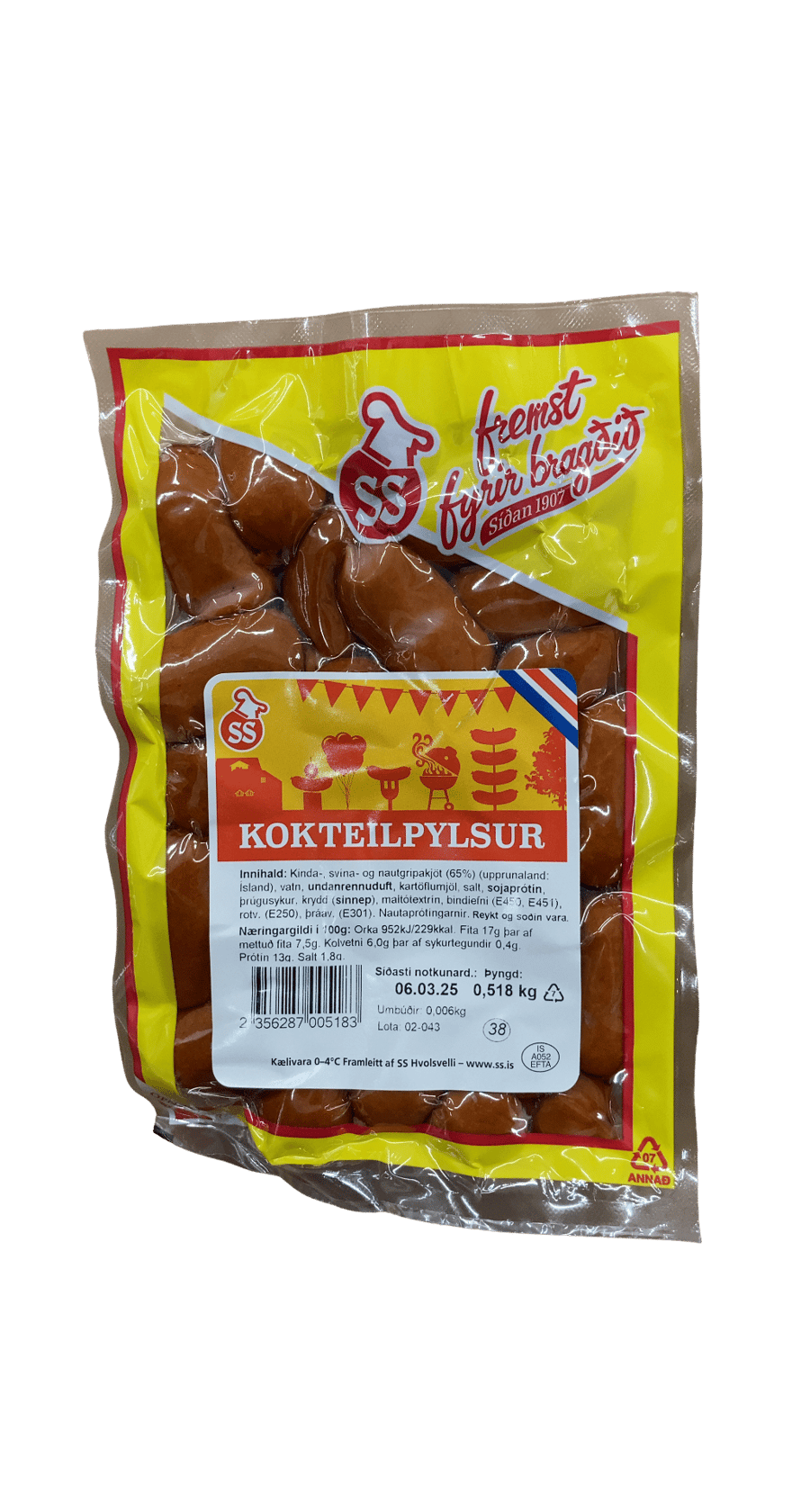 SS Kokteilpylsur 518 g