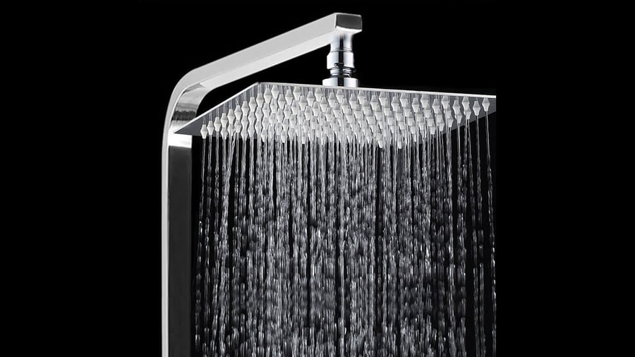 Lúxus Sturtuhaus Ferkantaður - Rain Fall Showerhead
