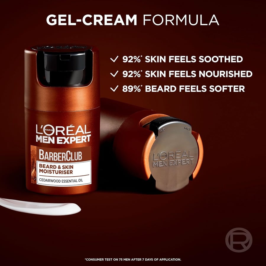 L'Oréal Men Expert Barber Club rakakrem fyrir stutt skegg og andlit 50 ml