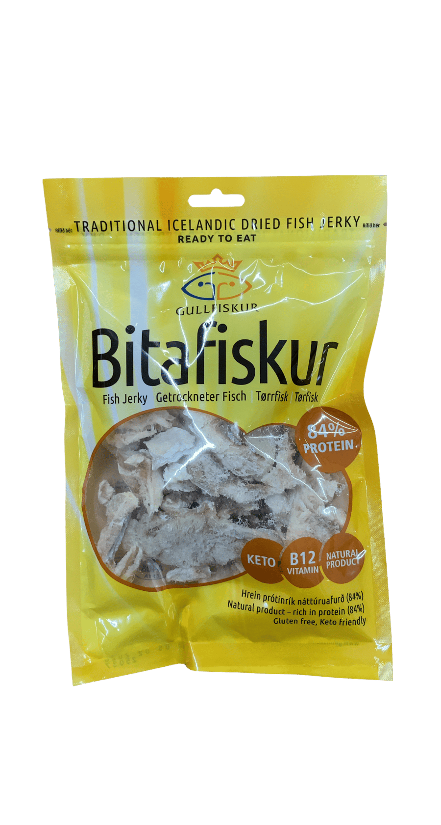 Gullfiskur Bitafiskur þurrkaður fiskur 100 g