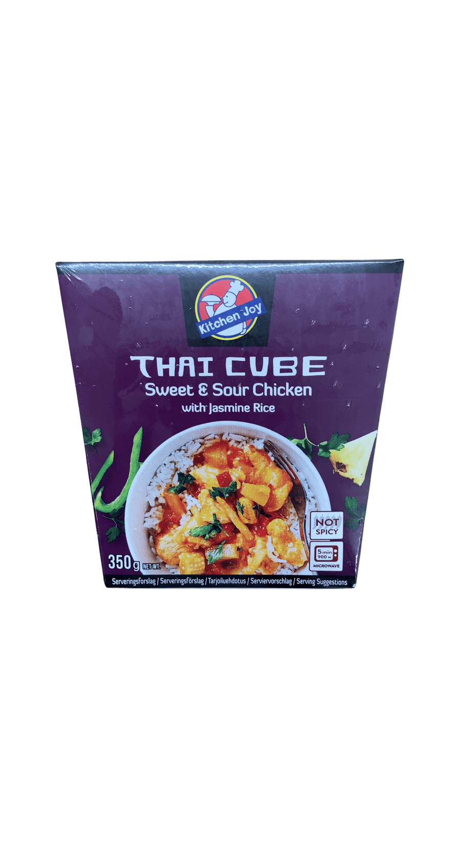 Kitchen Joy Thai Cube súrsætur kjúklingur með jasmínhrísgrjónum 350 g