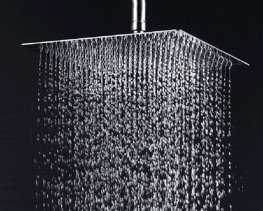 Lúxus Sturtuhaus Ferkantaður - Rain Fall Showerhead